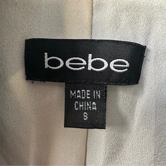 Bebe Open Front Blazer Teal Blue Women’s Size Small Excellent Used Condition EUC - Picture 3 of 4